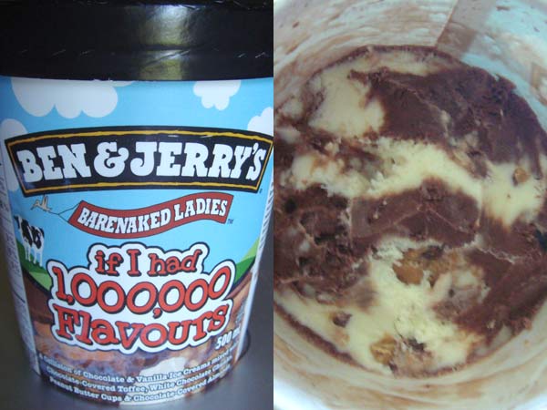 Ben and Jerry's 'If I had 1,000,000 Flavours' from the outside and inside.