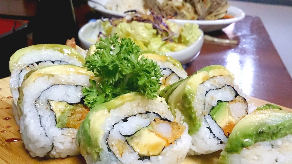The Poplar Hill sushi roll at The Country Spot.